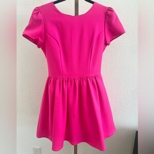 The Vintage Shop Hot Pink Fit & Flare Dress
